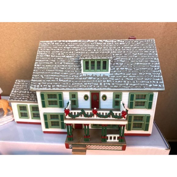 Hallmark Keepsake Sarah's Maine Home Barber Shop 4pc - Picture 2 of 8